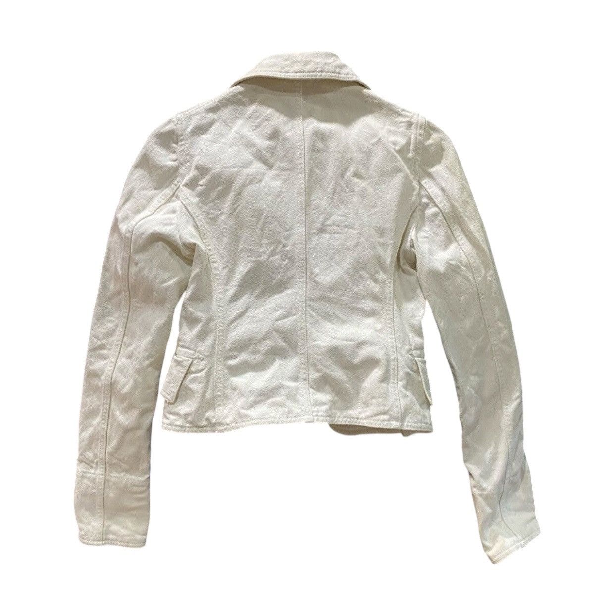 Gucci Archival Gucci White Cotton Denim Cropped Jacket IT 42 (M) Size M / US 6-8 / IT 42-44 - 2 Thumbnail