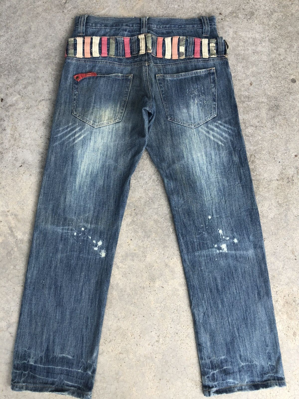 Hysteric Glamour Japanese Gumu Double Waist Distressed Jeans Size US 32 / EU 48 - 2 Thumbnail