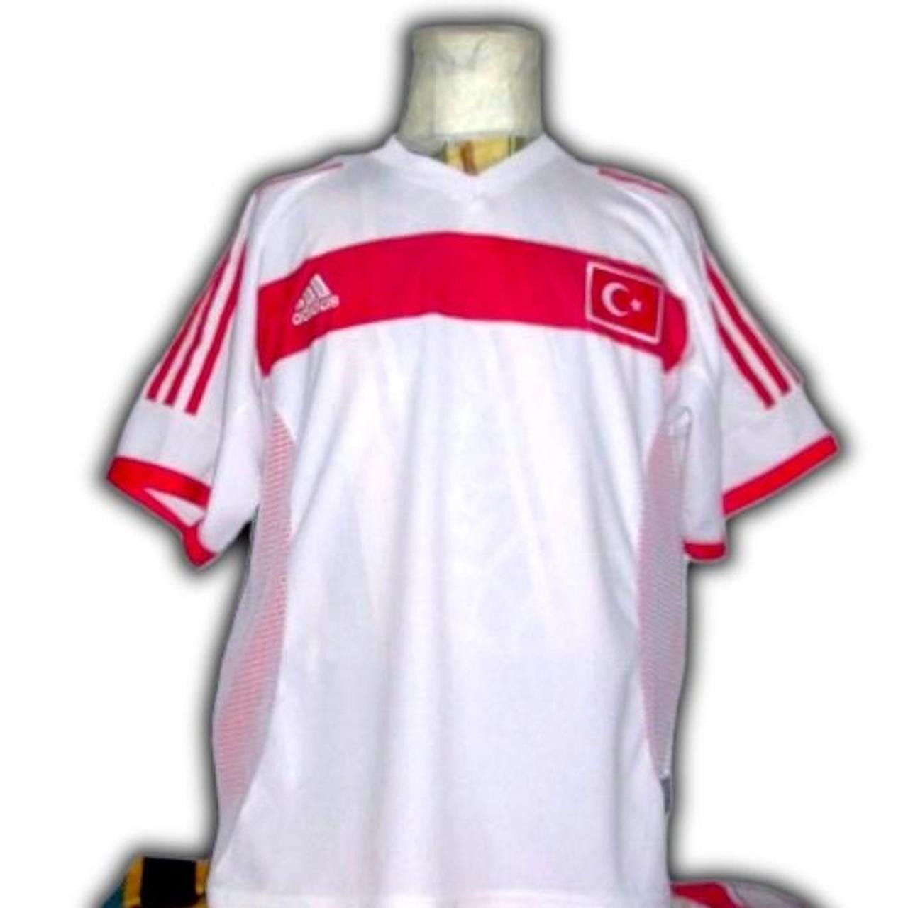 Adidas Turkey 2002 2003 Away shirt jersey Size US L / EU 52-54 / 3 - 1 Thumbnail