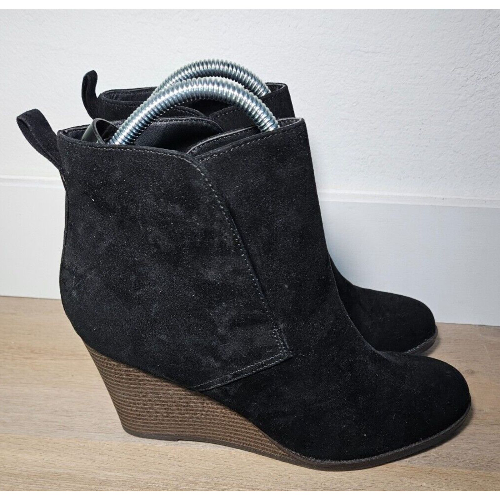 Other A New Day Women’s Black Faux Suede Wedge Boots, Size 11 Size US 11 / IT 41 - 1 Thumbnail