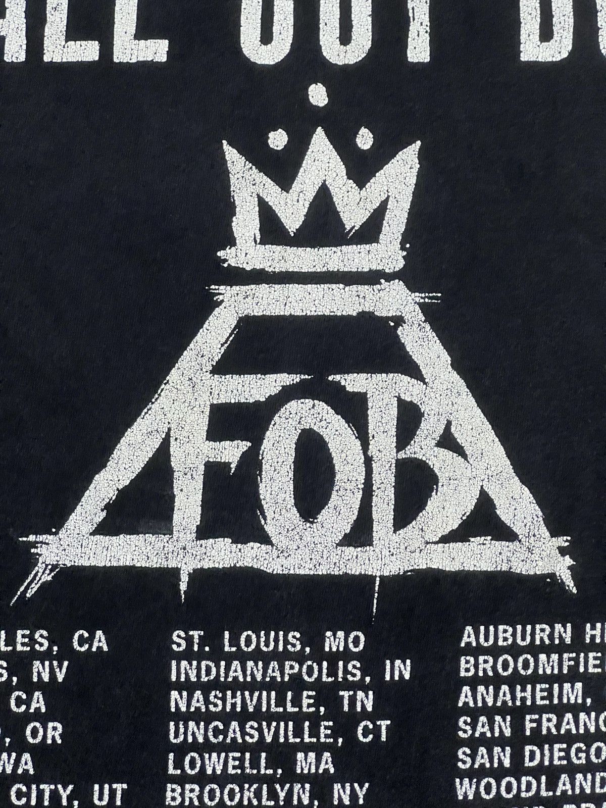 Band Tees Fall Out Boy 2013 Tour T-Shirt Band Tee Black Size US L / EU 52-54 / 3 - 10 Thumbnail