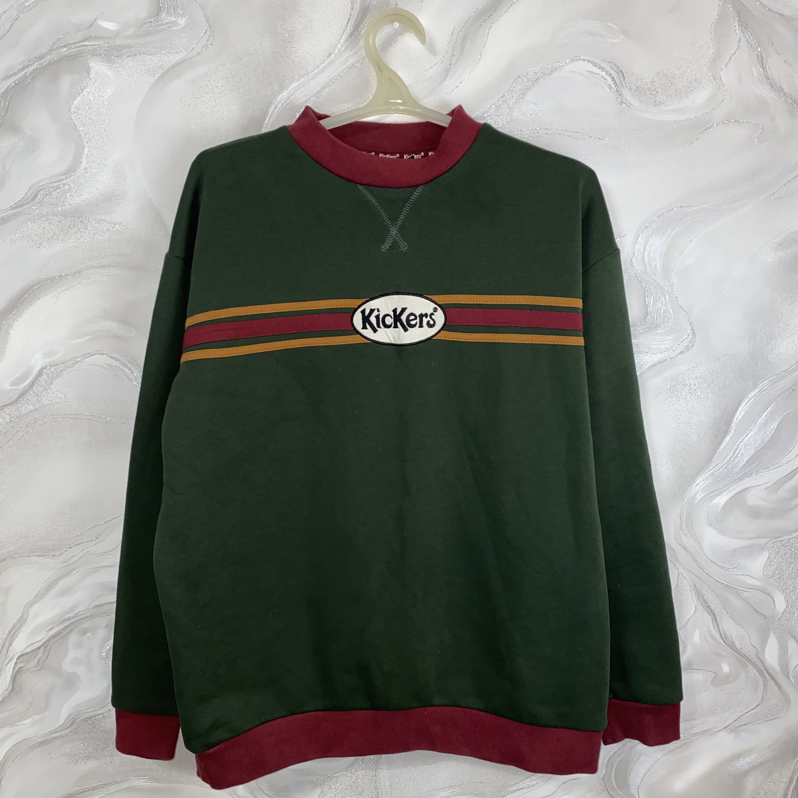 Kickers Kickers Oval Logo Sweatshirt in Green Size M Size US M / EU 48-50 / 2 - 1 Thumbnail