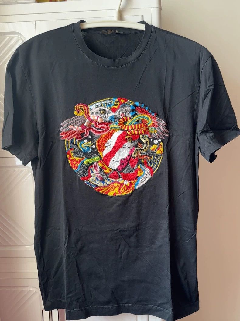 Versace Versace Short Sleeve Embroidered T-Shirt- dmc Size US S / EU 44-46 / 1 - 1 Thumbnail