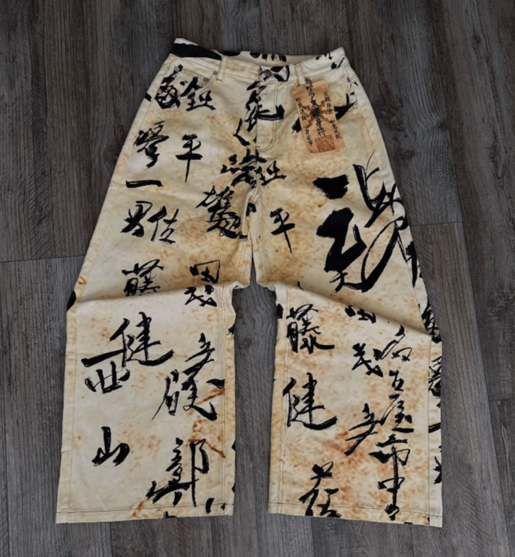 Japanese Brand Streetwear Gothic Hip Hop Style Jeans Size US 36 / EU 52 - 5 Thumbnail