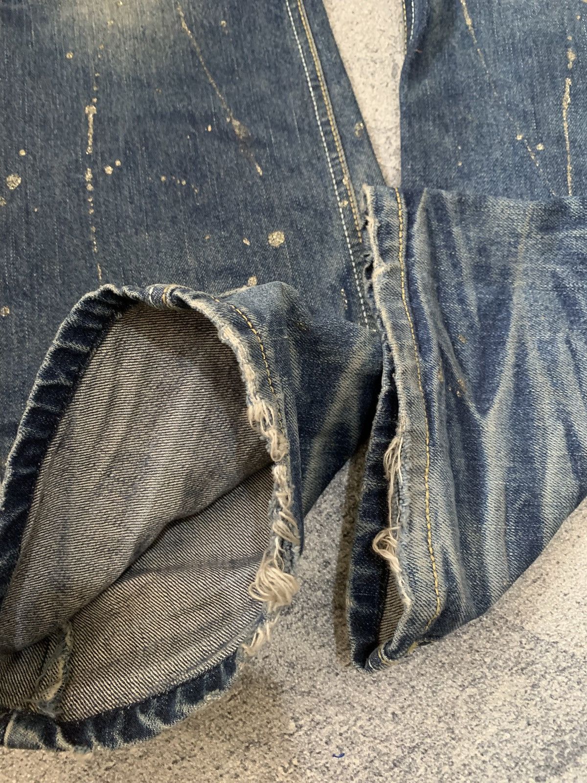 If Six Was Nine 🐍 LAGUST Distressed Flared Denim - If Six Was Nine LGB Style Size US 32 / EU 48 - 6 Thumbnail