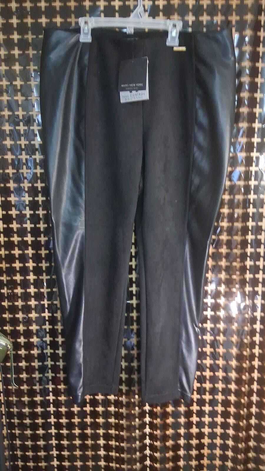Other Marc New York Andrew Marc Faux Leather Panel Leggings Size ONE SIZE - 1 Thumbnail