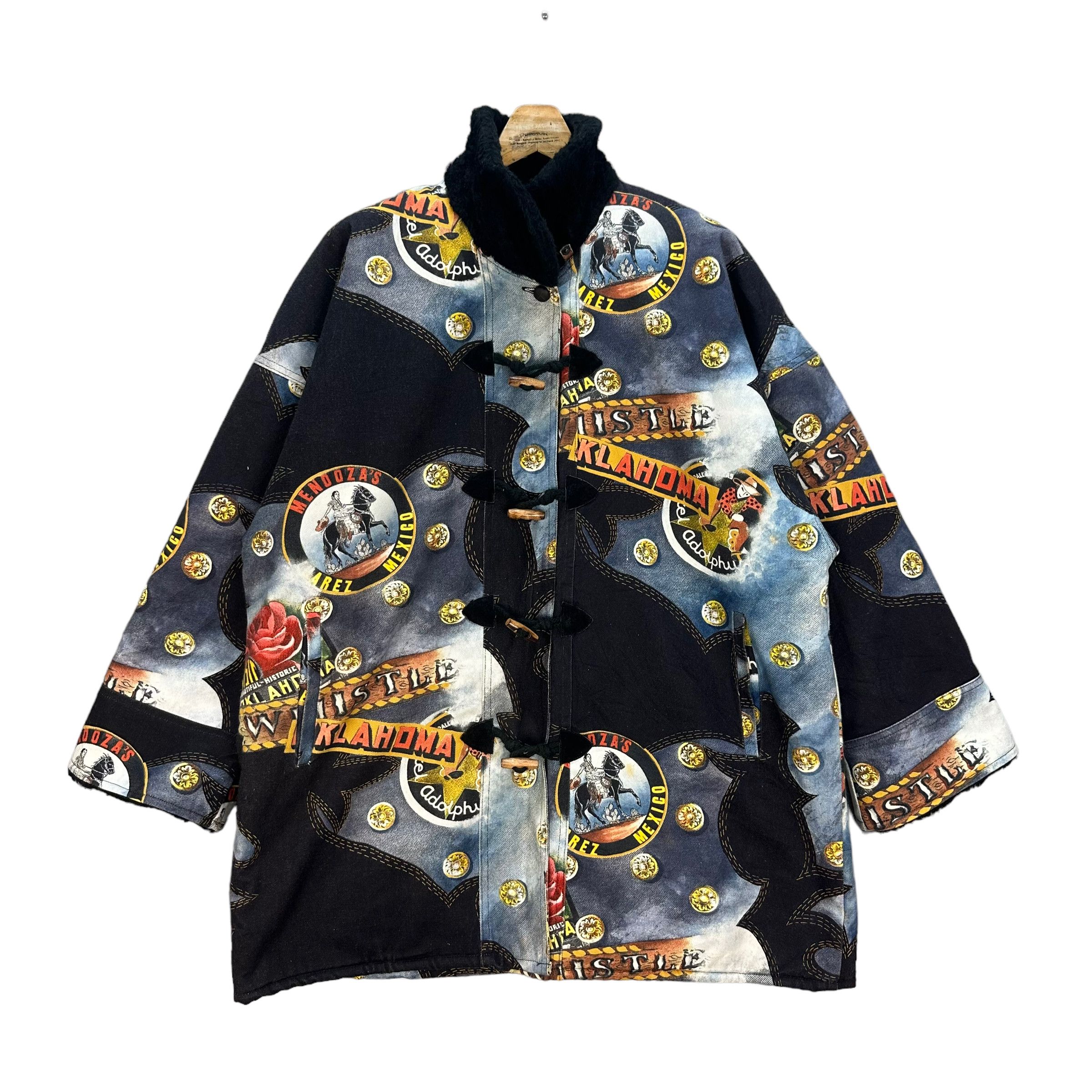 Vintage LUV TRICOT FULLPRINT SHERPA DUFFLE COAT #8294-002 Size M / US 6-8 / IT 42-44 - 1 Thumbnail