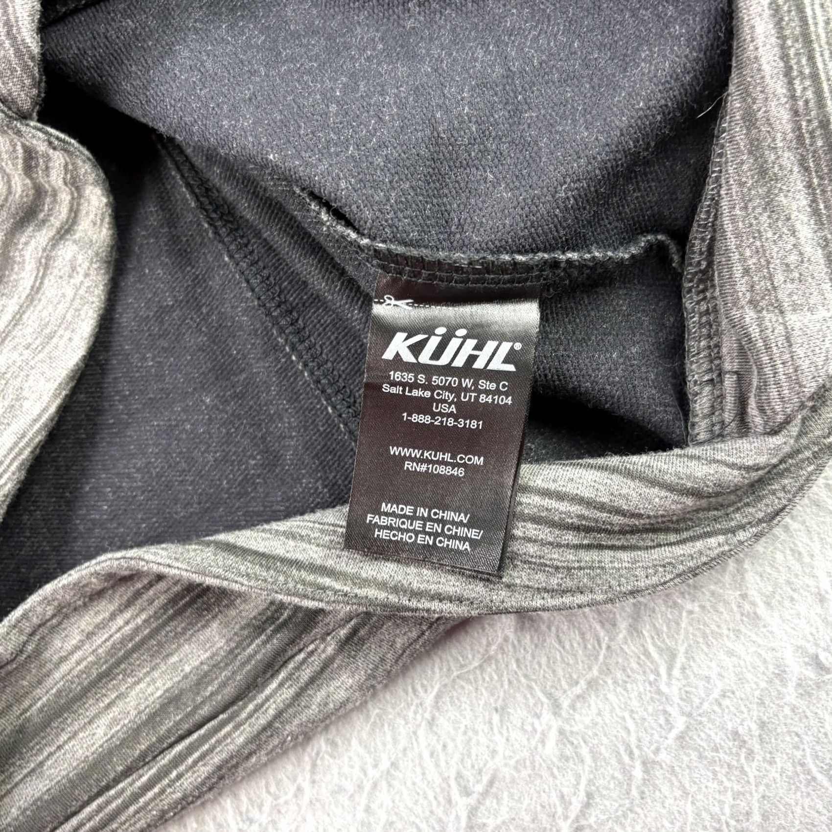 Vintage KÜHL Piper Jacket Womens Medium Gray Striped Full Zip Hoodie Outdoor Casual Size M / US 6-8 / IT 42-44 - 7 Thumbnail