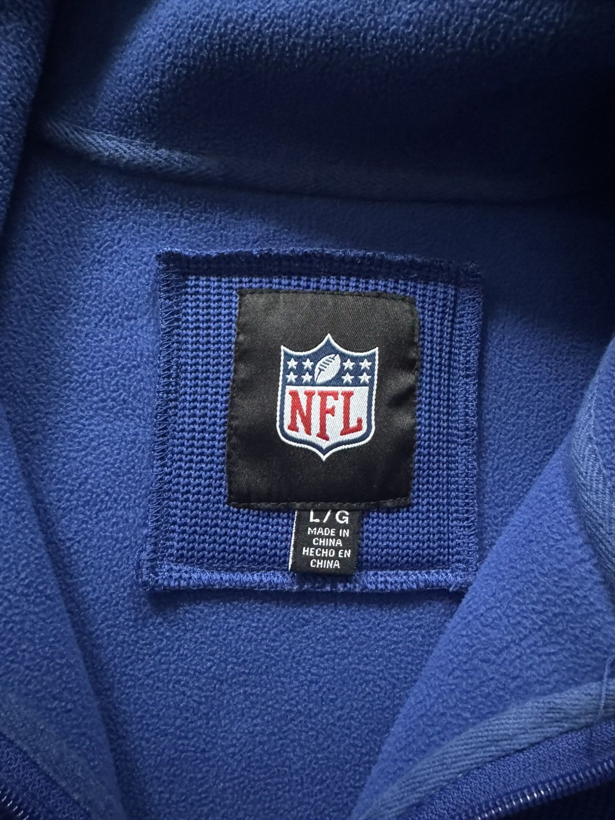 NFL NFL New York Giants waffle zip up sweater Size US L / EU 52-54 / 3 - 3 Thumbnail