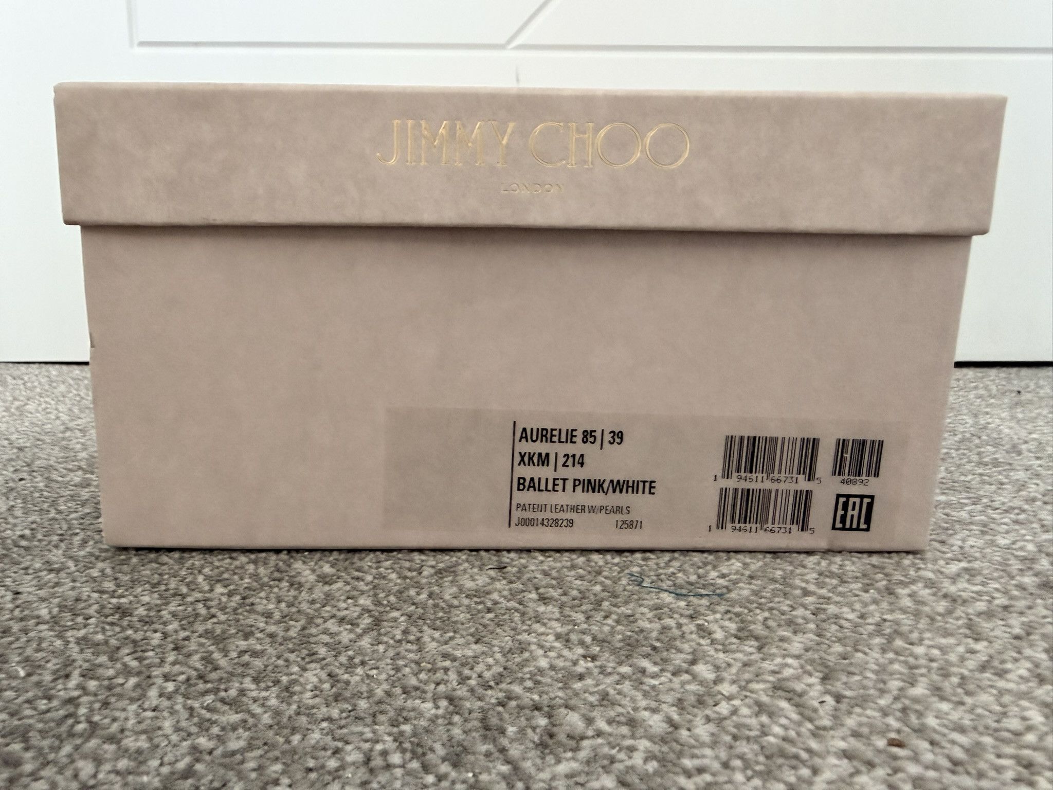 Jimmy Choo Jimmy Choo Aurelie 85 l 39 Ballet Pink/White Size US 9 / IT 39 - 10 Thumbnail