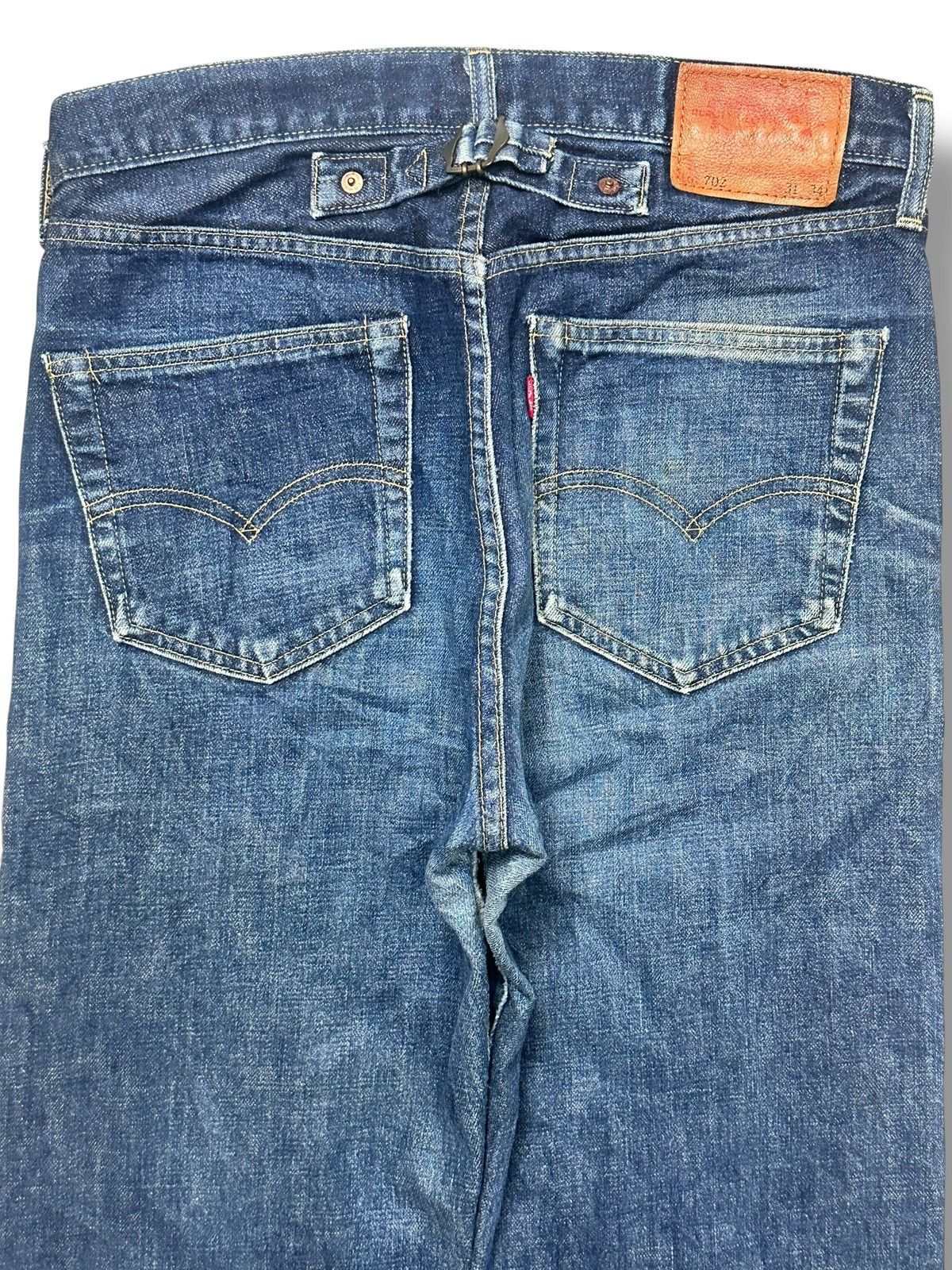 Levi's Vintage Levi’s 702XX Buckleback Selvedge Japan Jeans Big E Size US 31 - 4 Thumbnail