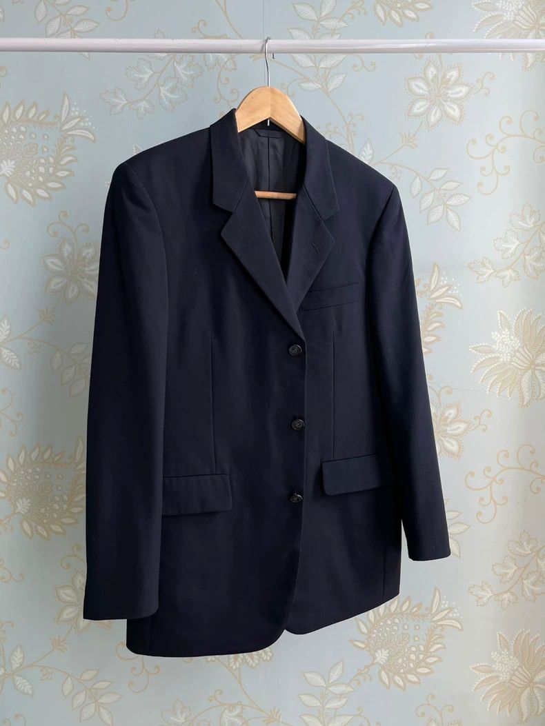 Yohji Yamamoto Yohji Yamamoto size os Dark blue wool blazer 2504-Nextarro Size 36R - 1 Thumbnail
