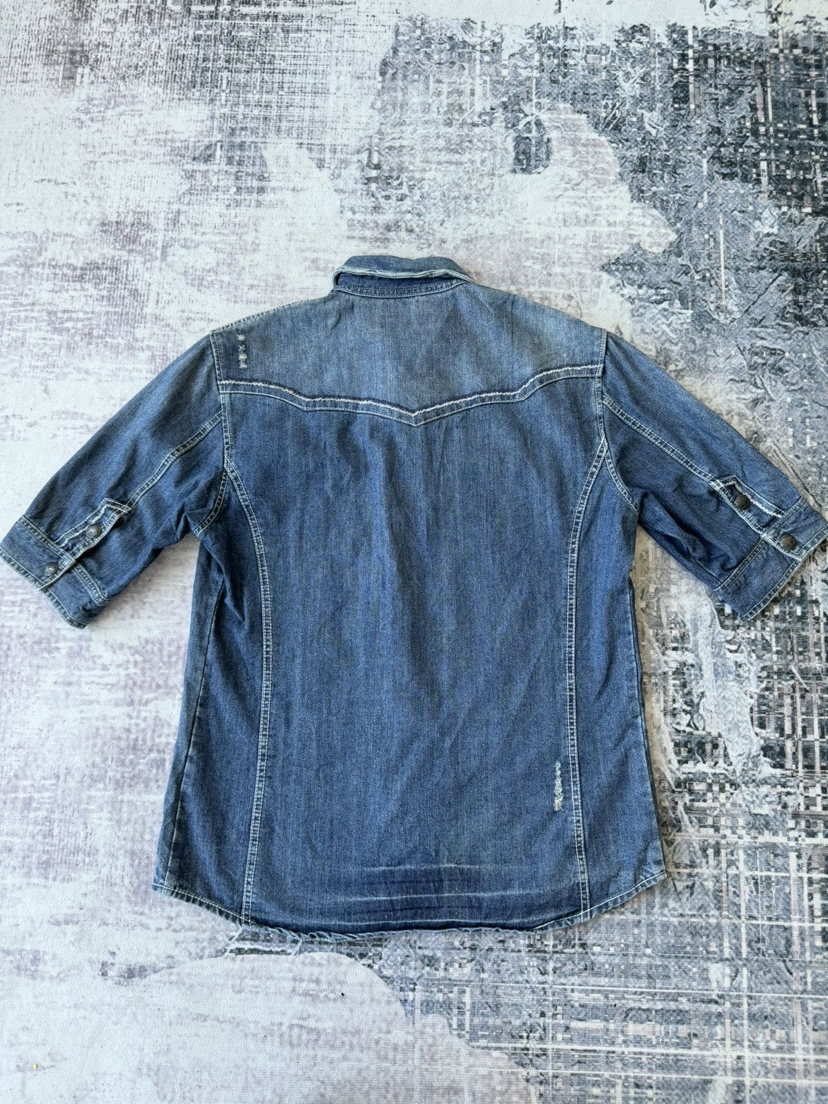 In The Attic Vintage In The Attic Tactical Button Denim Jacket Size US L / EU 52-54 / 3 - 4 Thumbnail
