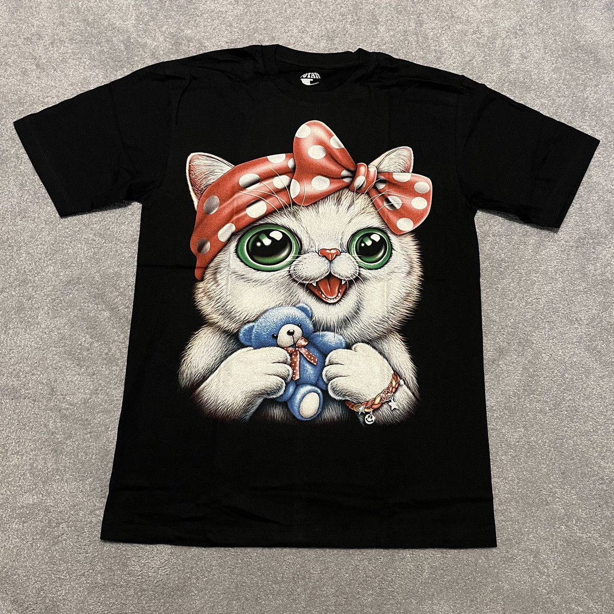 Imran Potato Imran Potato Glitter Cat Glow In The Dark Graphic Logo Tee Size US XL / EU 56 / 4 - 3 Thumbnail