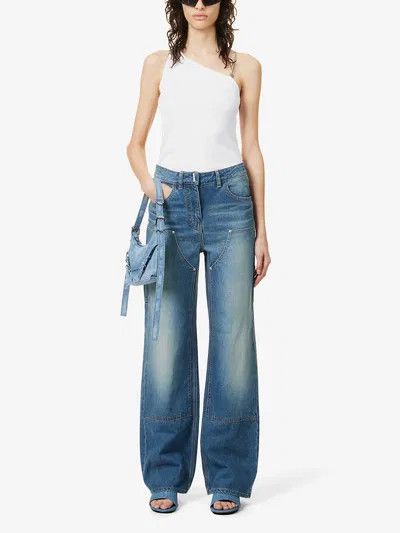 Givenchy o1y0925 Denim Pant in Blue Size 24" / US 00 / IT 34 - 5 Thumbnail