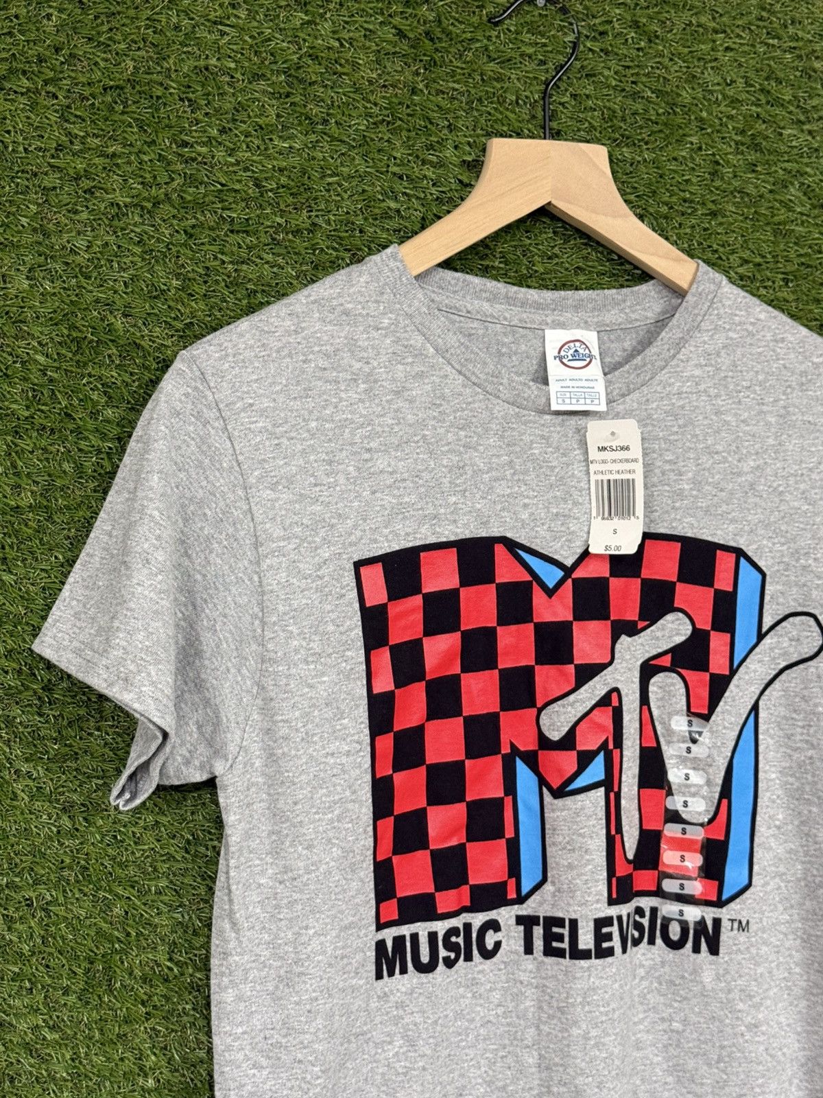 Mtv Vintage MTV Checker Pro Delta TV Grey Logo Tee Small Size US S / EU 44-46 / 1 - 1 Thumbnail