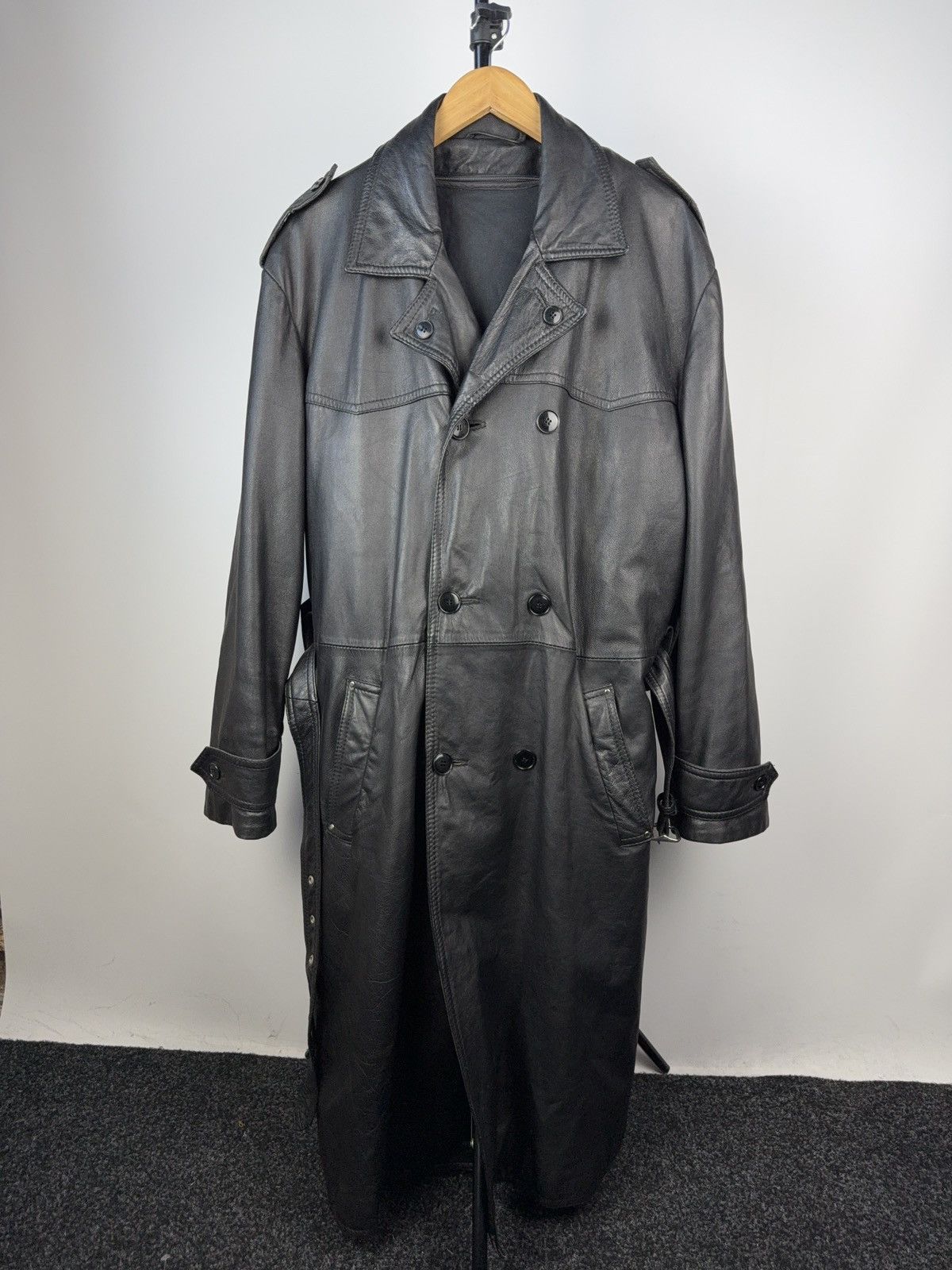 00’s archive opium black fur p coat 8ボタン Opium Leather Suit Jacket | Limited Edition | Fūga