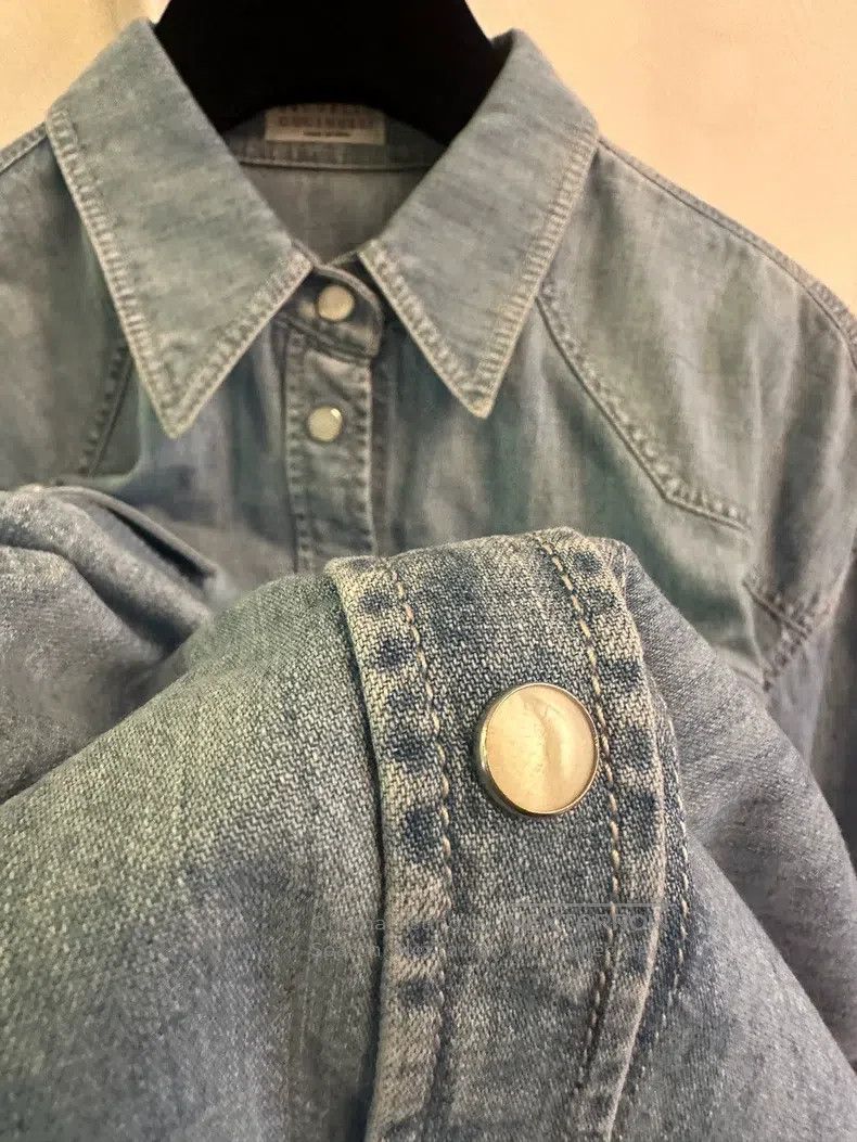 Brunello Cucinelli Brunello Cucinelli Women's denim shirt Size S / US 4 / IT 40 - 7 Thumbnail