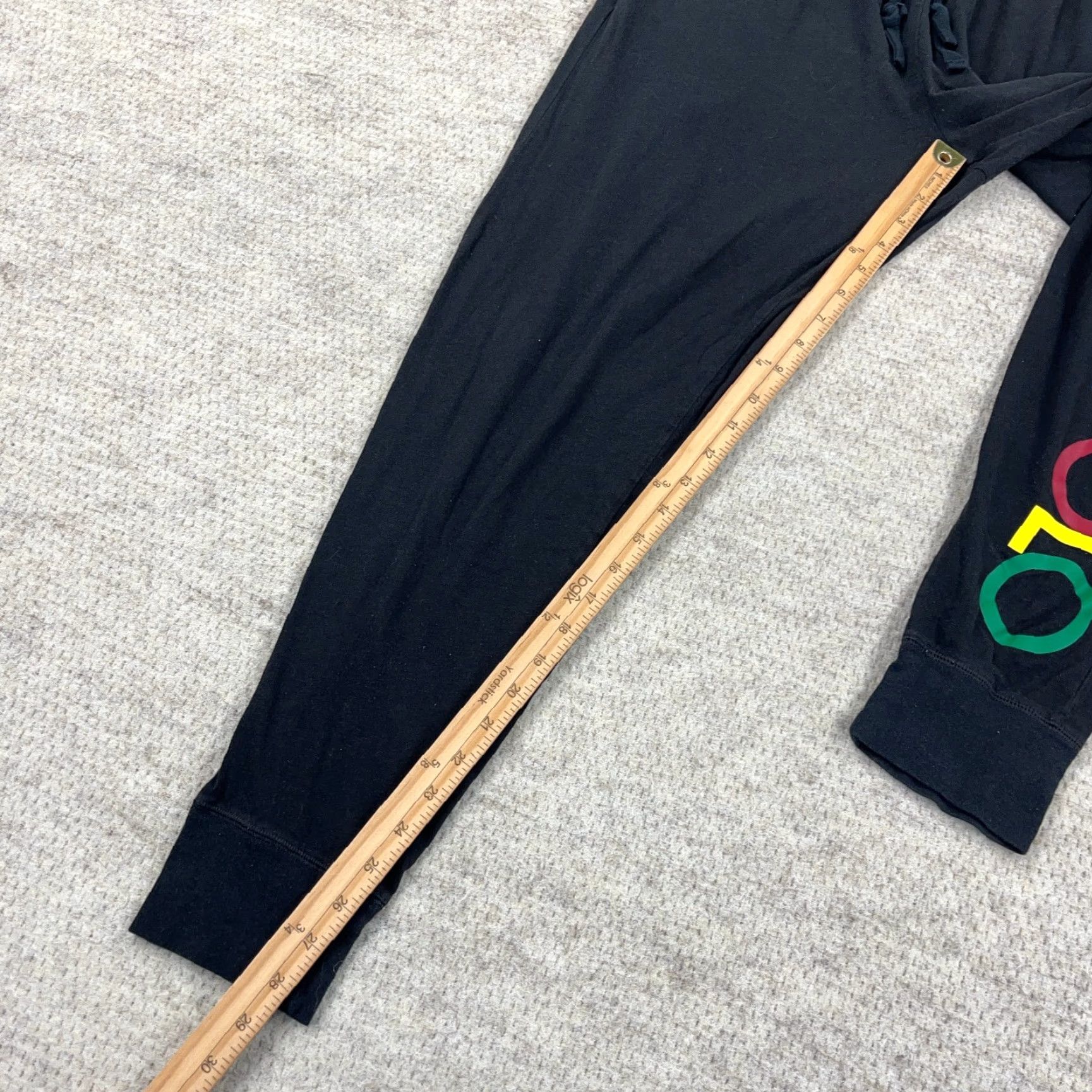 Polo Ralph Lauren Polo Ralph Lauren Mens Medium Sleep Jogger Leggings Tapered Logo Adult Black 100% Cotton Spandex Jersey Pajama Pants Loungewear Size US M / EU 48-50 / 2 - 7 Thumbnail