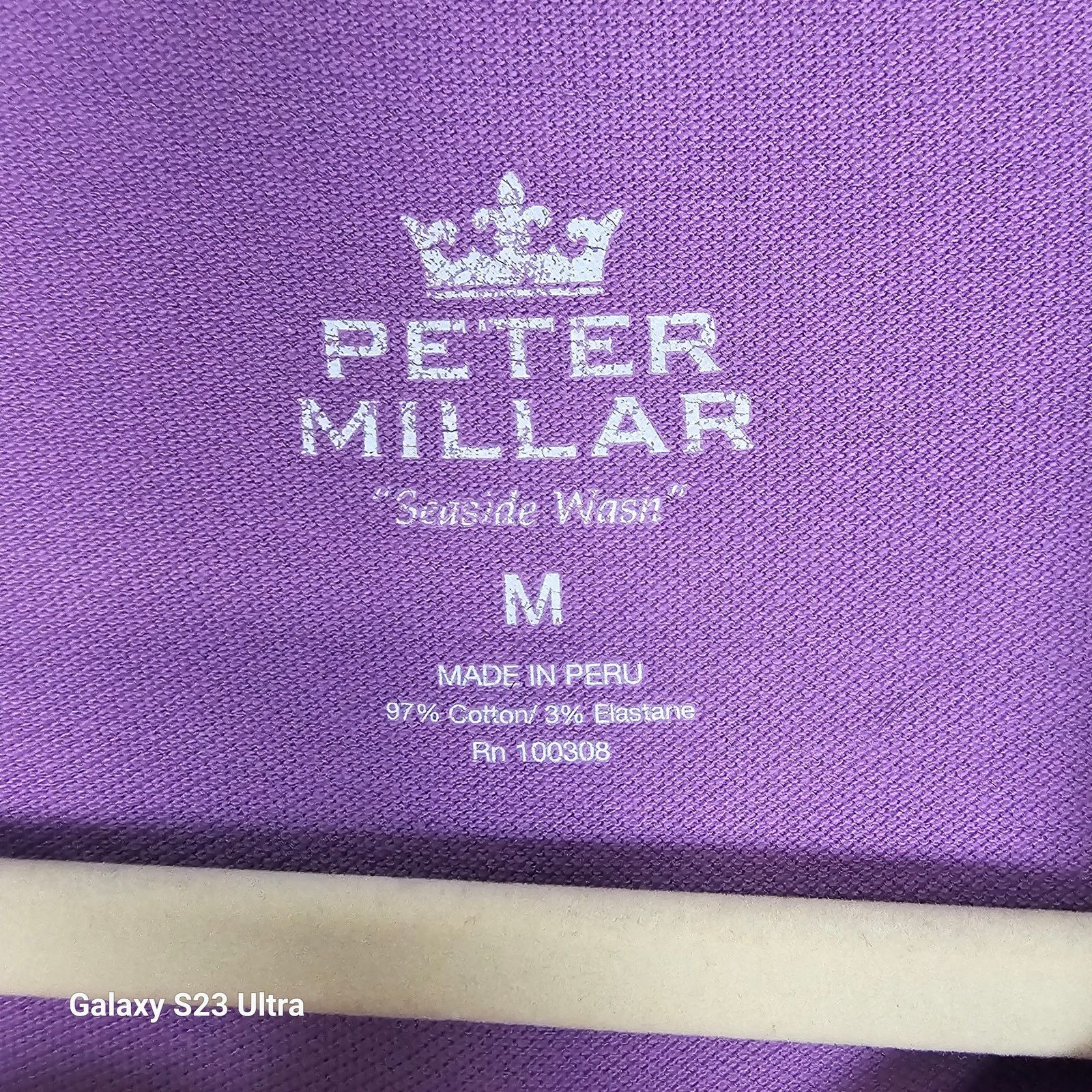 Peter Millar Peter Millar Mens Seaside Wash Golf Polo Shirt Sz M Stretch Size US M / EU 48-50 / 2 - 8 Thumbnail