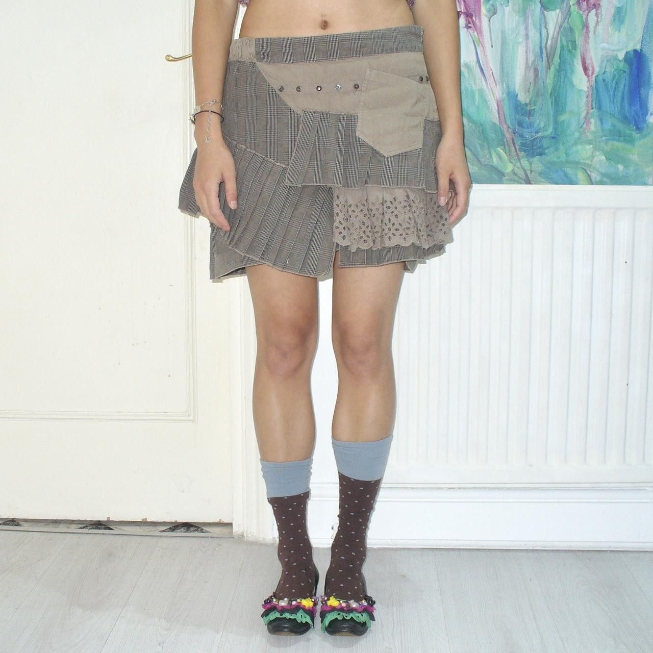Other Made in Italy asymmetrical mini skirt Size 28" / US 6 / IT 42 - 1 Thumbnail