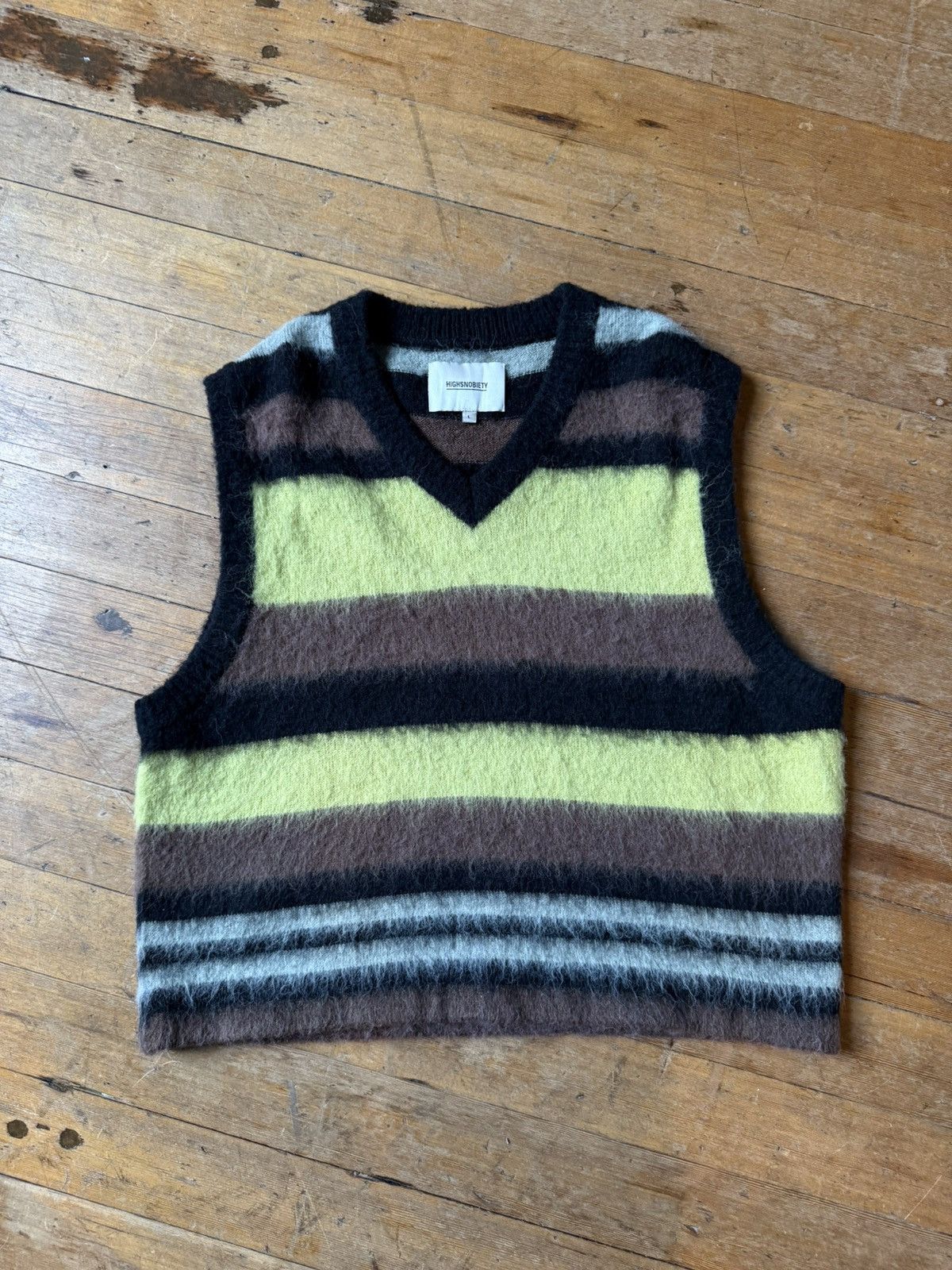 Hypebeast Hairy V-neck Sweater Size US L / EU 52-54 / 3 - 4 Thumbnail