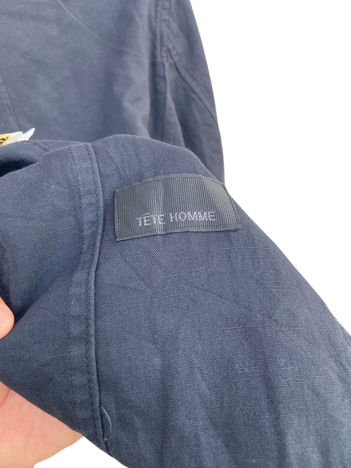 Issey Miyake Vintage Tete Homme Sun Faded Chore Jacket Size US L / EU 52-54 / 3 - 3 Thumbnail