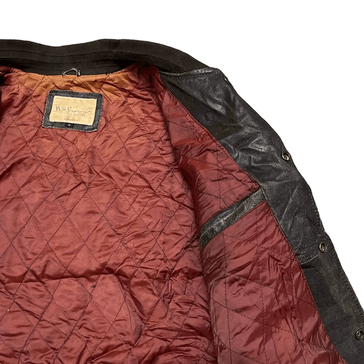 Leather Vintage 80s All State Champs Michigan Varsity Leather Jacket Size US M / EU 48-50 / 2 - 11 Thumbnail