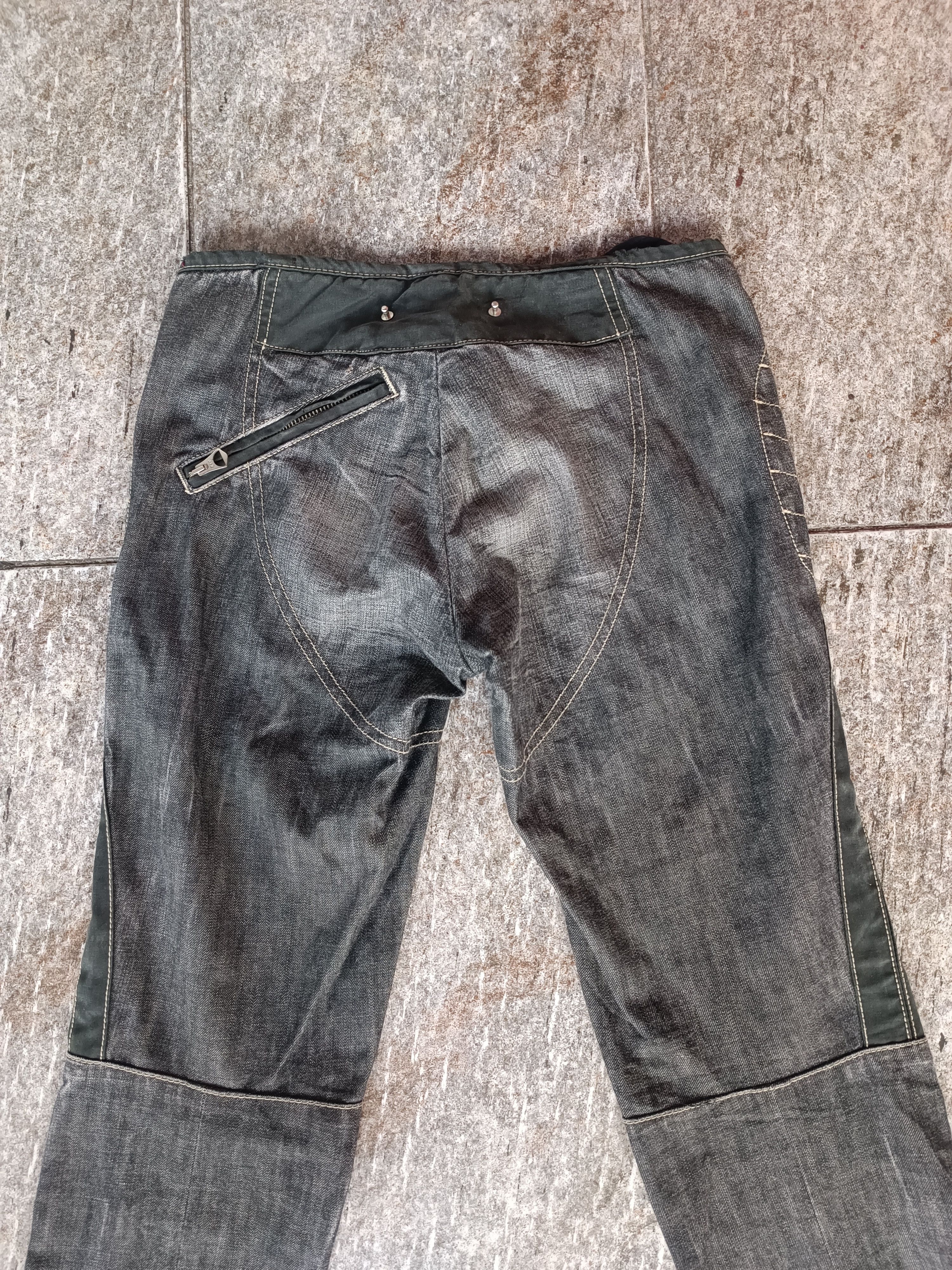 If Six Was Nine bikers jeans RA-RE made in italy Size 29" - 4 Thumbnail
