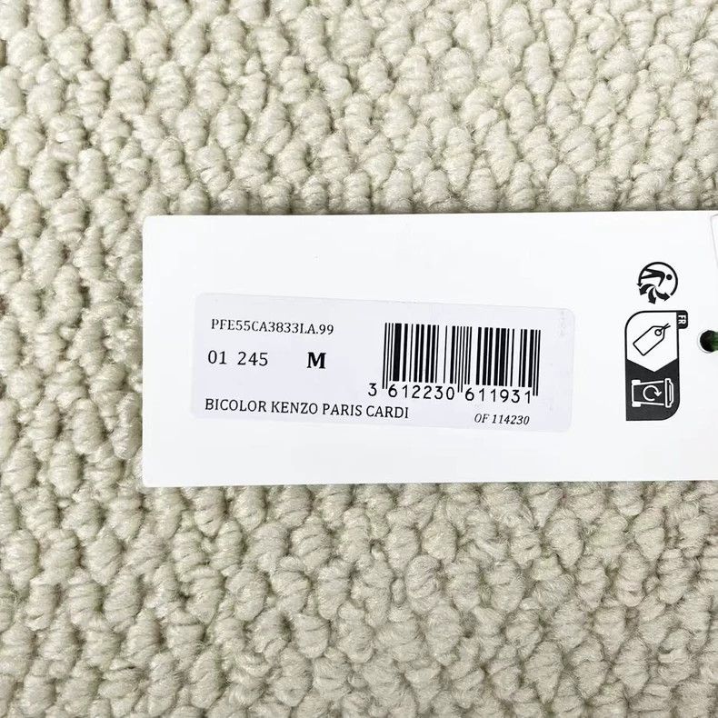 Kenzo KENZO Black v-neck knit cardigan with embroidered square f Size US M / EU 48-50 / 2 - 5 Thumbnail
