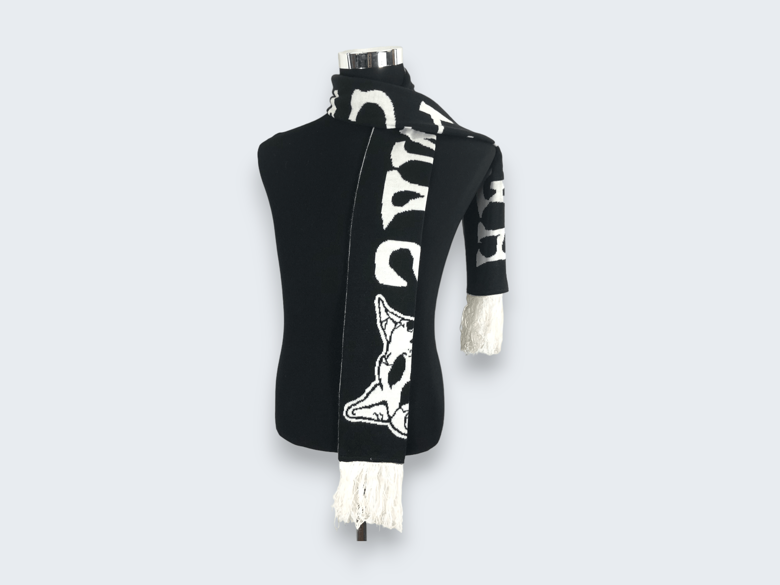 Vintage Vintage Hell Cat Punk Scarf Muffler MF409 Size ONE SIZE - 2 Thumbnail