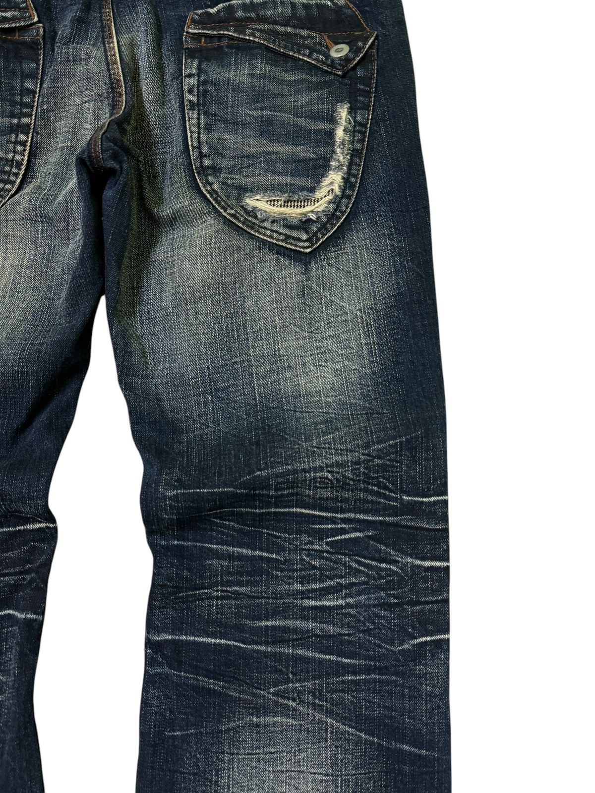 Hysteric Glamour NCFM Nicole Club for Men Distressed Washed Flare Y2K Style Size US 34 / EU 50 - 17 Thumbnail