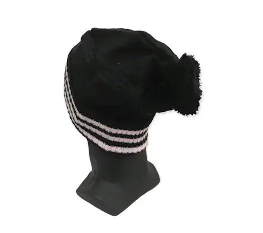 Adidas × Vintage Adidas Stripe Design Beanie Hat Size ONE SIZE - 3 Thumbnail