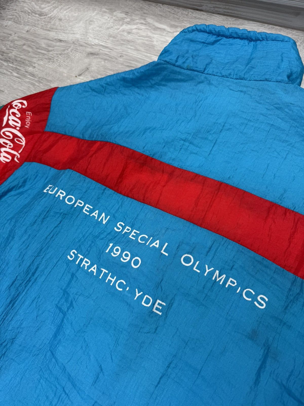 USA Olympics Coca Cola European Special Olympics 1990 Retro Track Jacket Size US S / EU 44-46 / 1 - 14 Thumbnail