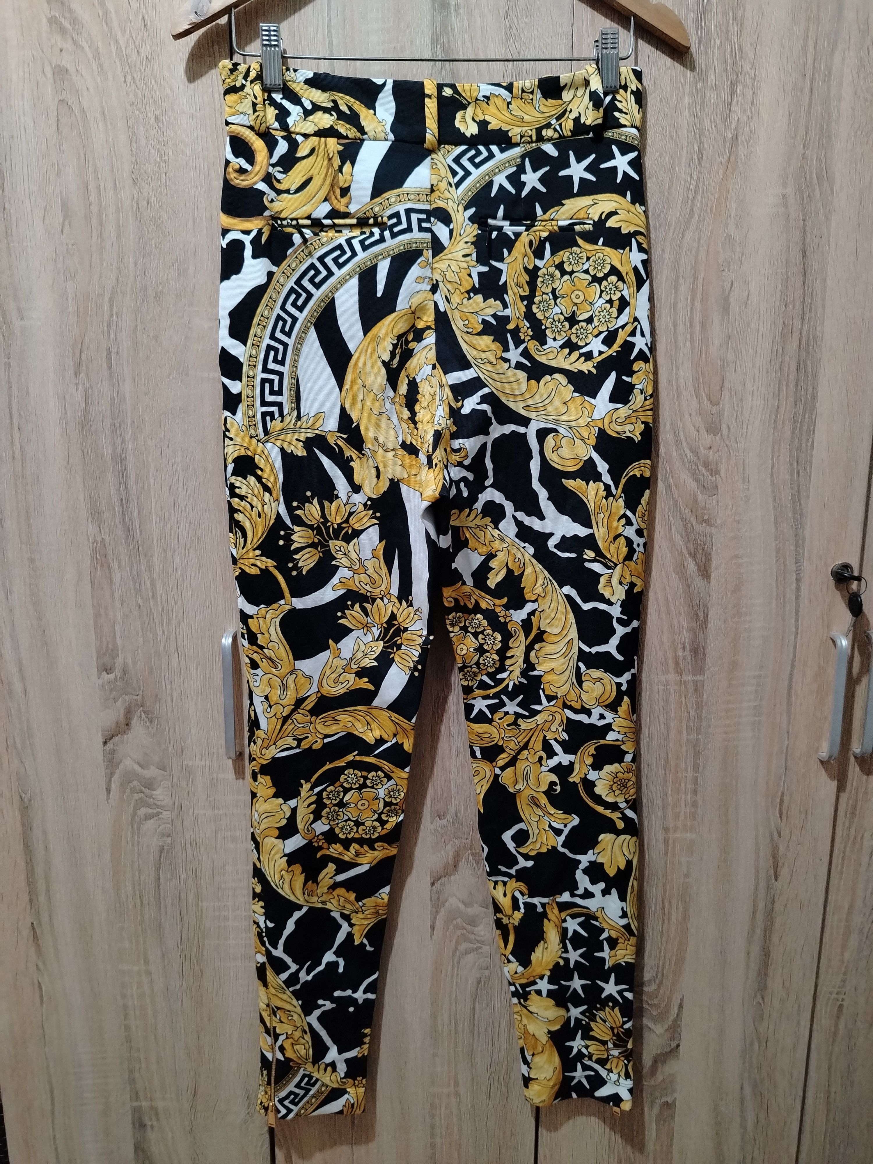 Versace VERSACE printed legging ankle zip Size 29" - 12 Thumbnail