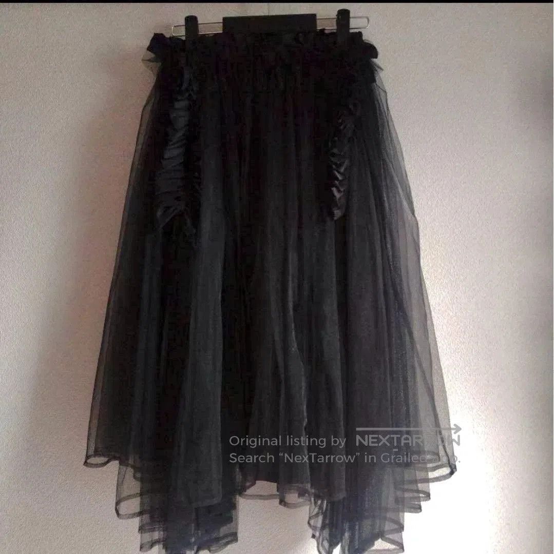 Comme des Garcons CDG Noir Pleated Tulle Skirt. Size US 26 / EU 42 - 2 Thumbnail