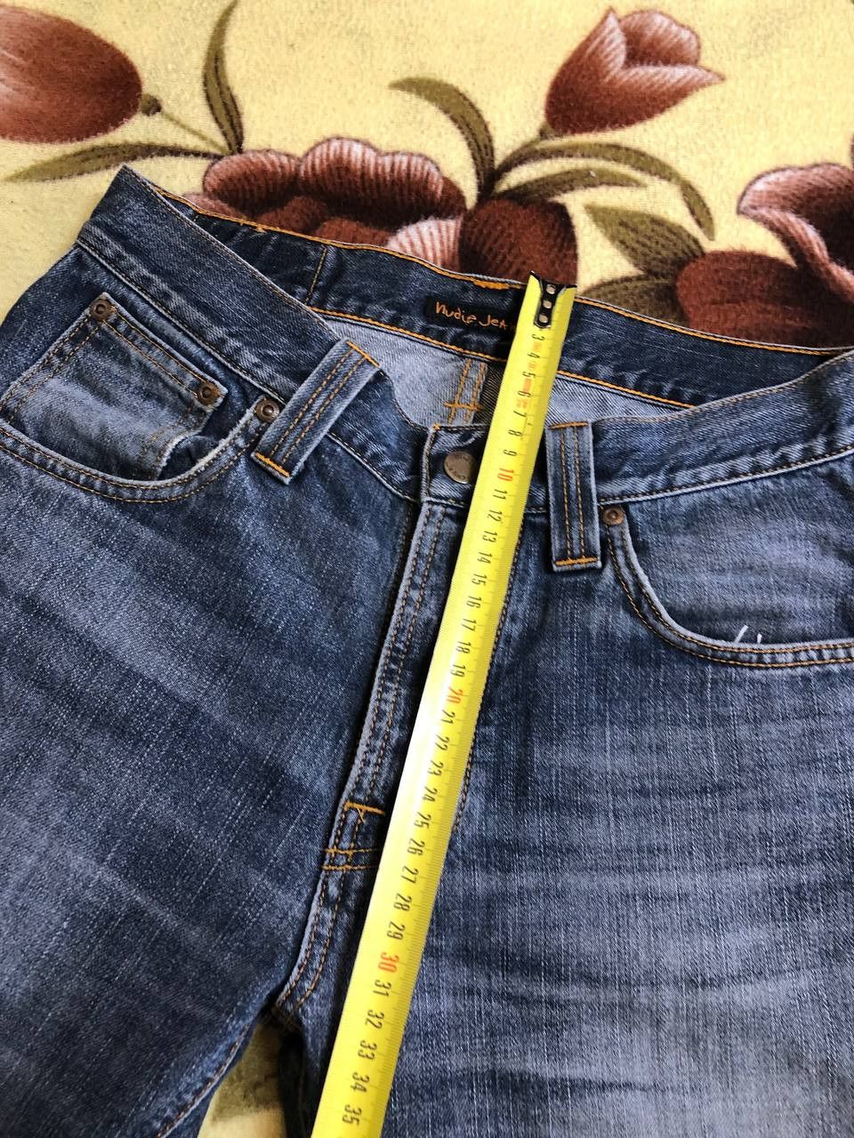 Nudie Jeans Nudie Jeans Regular Alf Button Fly Blue Denim Cotton Size US 30 / EU 46 - 10 Thumbnail