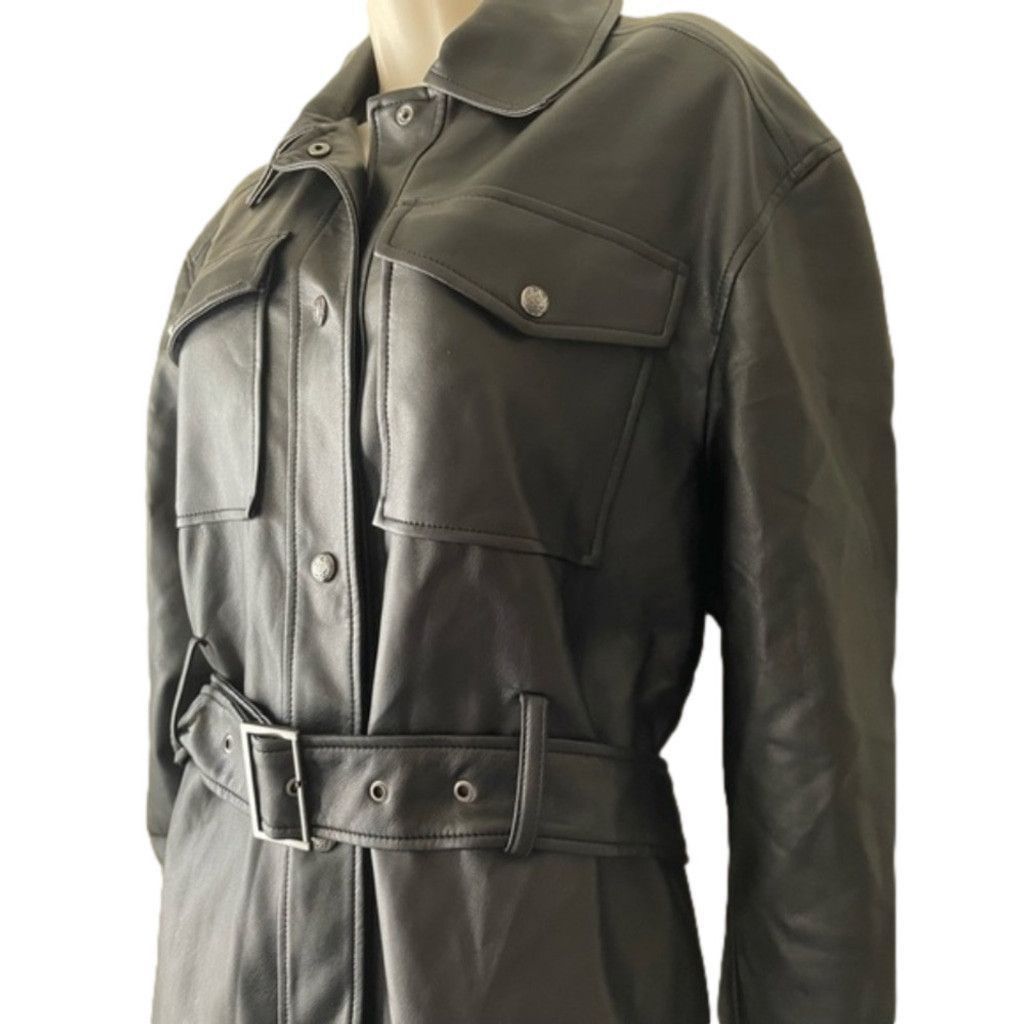 Rebecca Minkoff Rebecca Minkoff Black Vegan Leather Jacket Large Size L / US 10 / IT 46 - 9 Thumbnail
