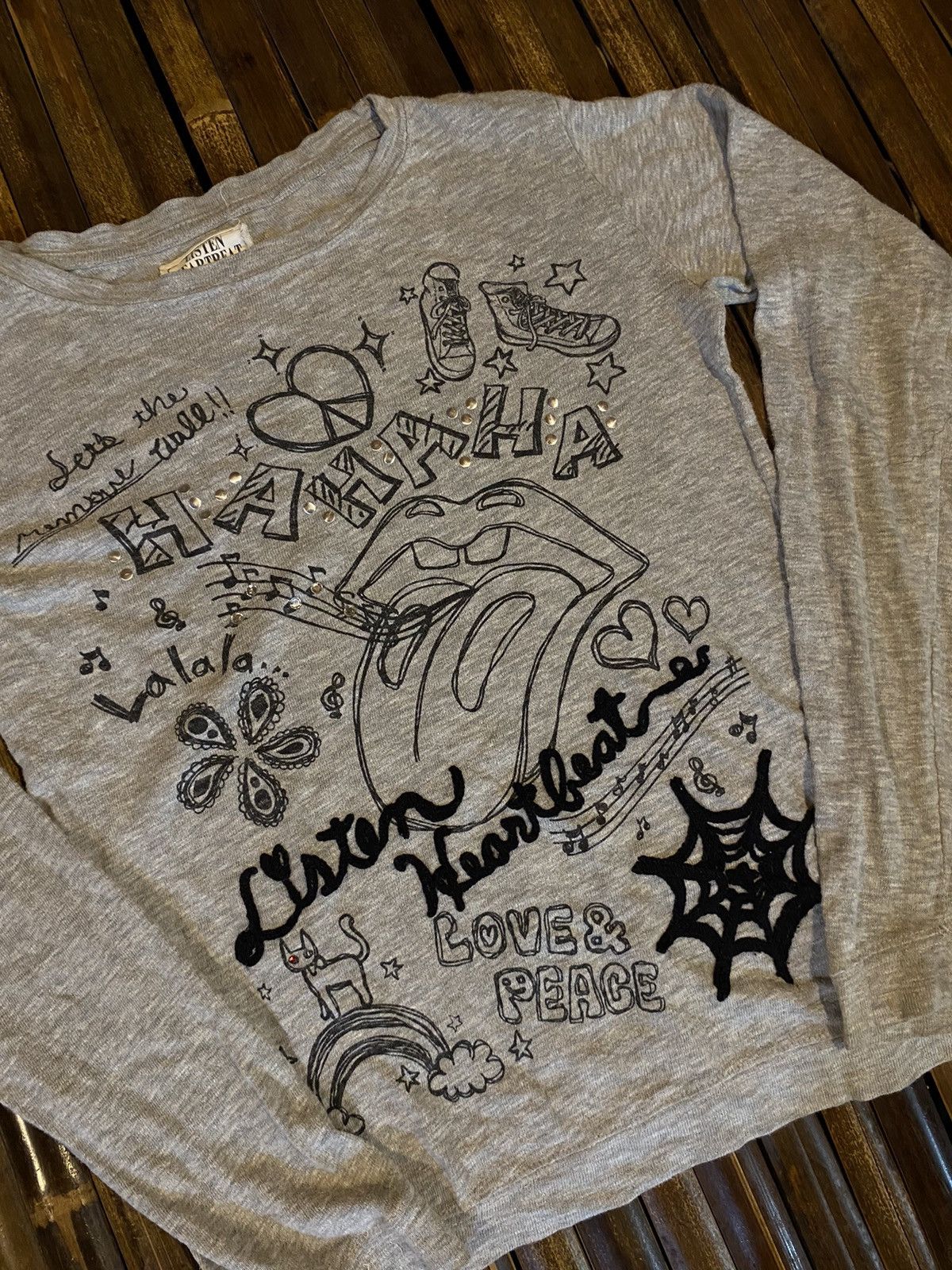 If Six Was Nine LISTEN HEART BEAT IFSIXWASNINE STYLE LONG SLEEVE Size US M / EU 48-50 / 2 - 2 Thumbnail