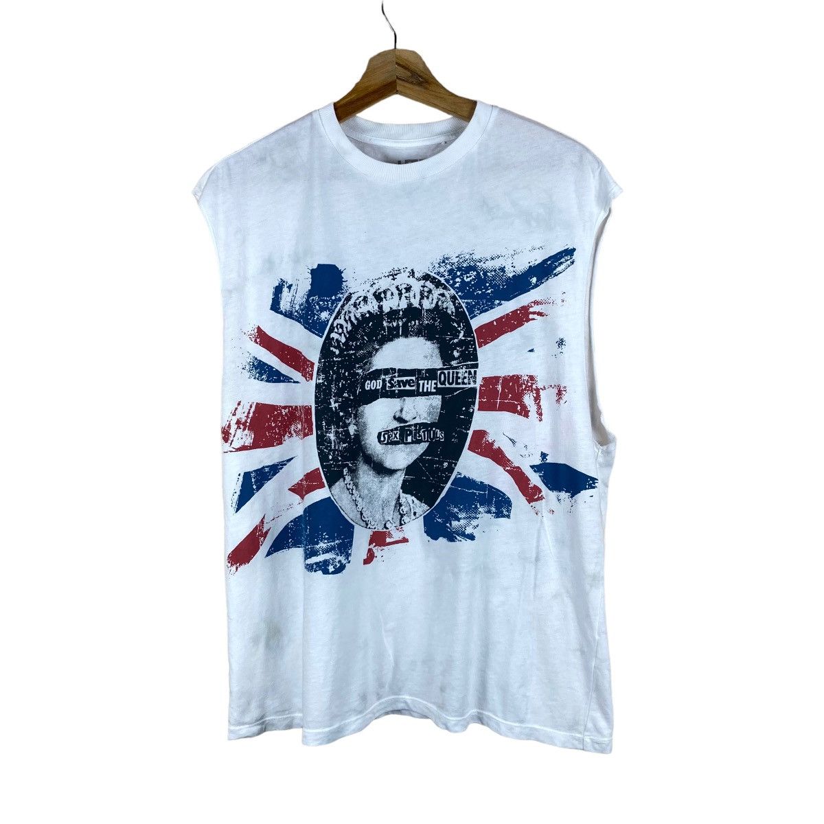 Band Tees × Seditionaries SEX PISTOL GOD SAVE THE QUEEN SLEEVELESS SHIRT Size US M / EU 48-50 / 2 - 1 Thumbnail