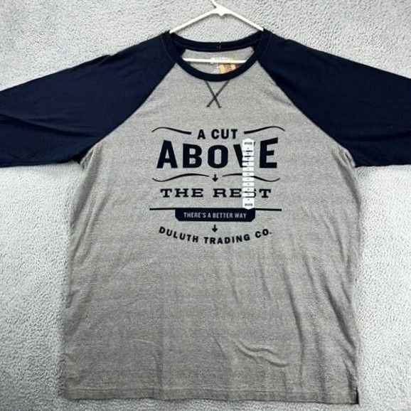 Duluth Trading Company Duluth Trading Co. Longtail T T-Shirt Mens 2XL Grey 3-Quarter Sleeve Tee NEW A1 Size US XXL / EU 58 / 5 - 2 Thumbnail