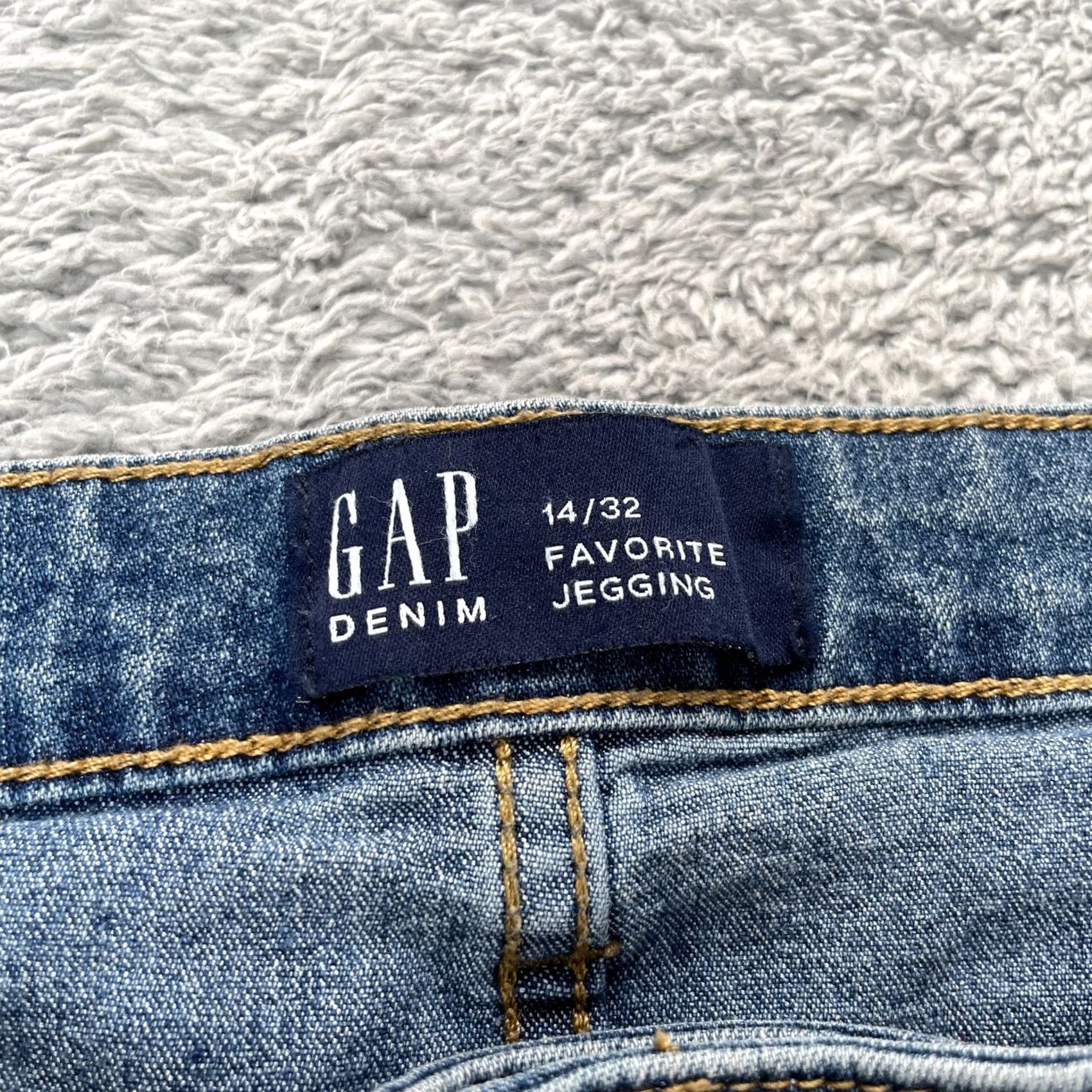 Gap Gap Jeans Womens 14x32 Blue Favorite Jegging High Rise Stretch Denim Shirt? Size 36" / US 14 / IT 50 - 3 Thumbnail
