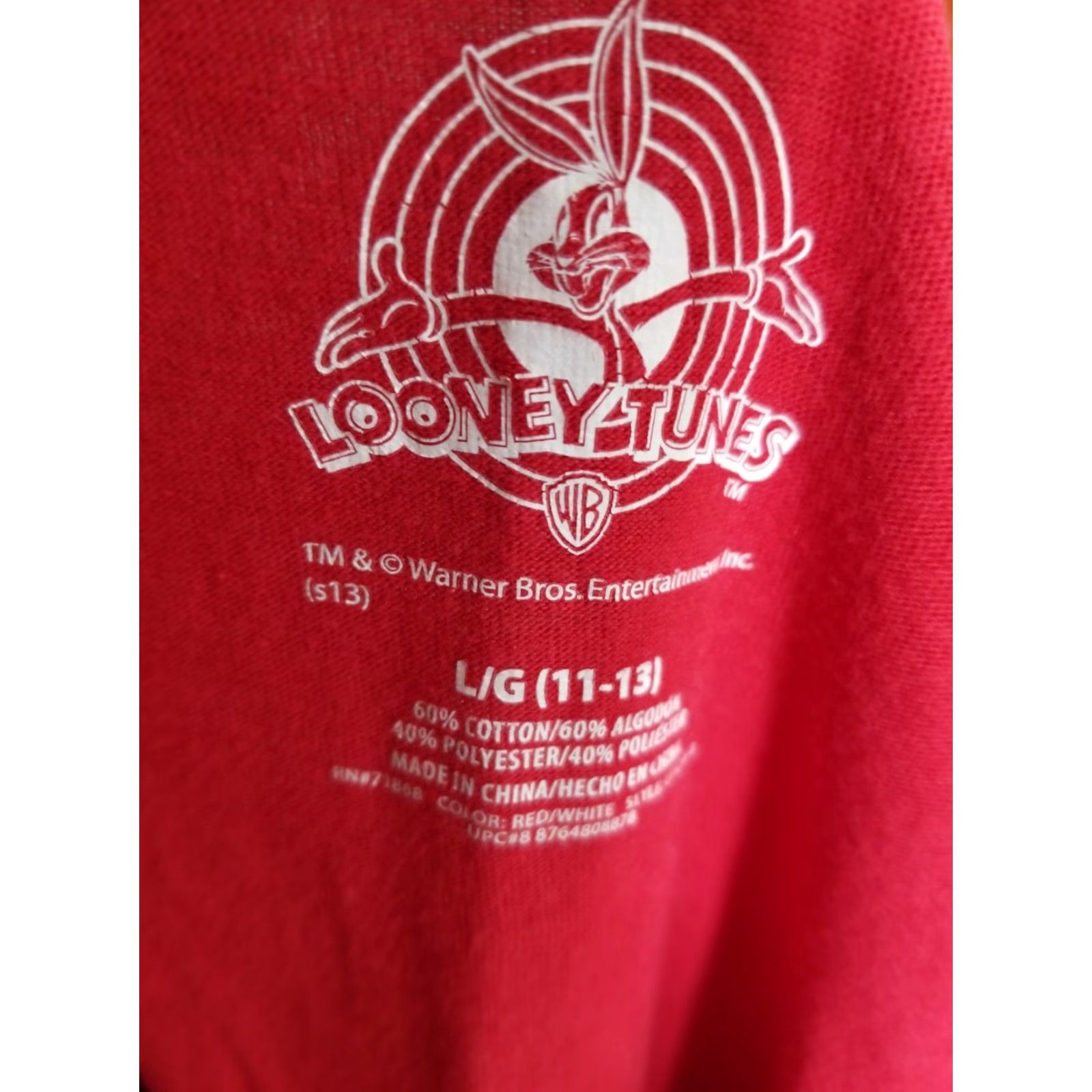 Vintage Looney Tunes Speedy Gonzales Christmas Red Long Sleeve T-Shirt Juniors Large Size L / US 10 / IT 46 - 4 Thumbnail