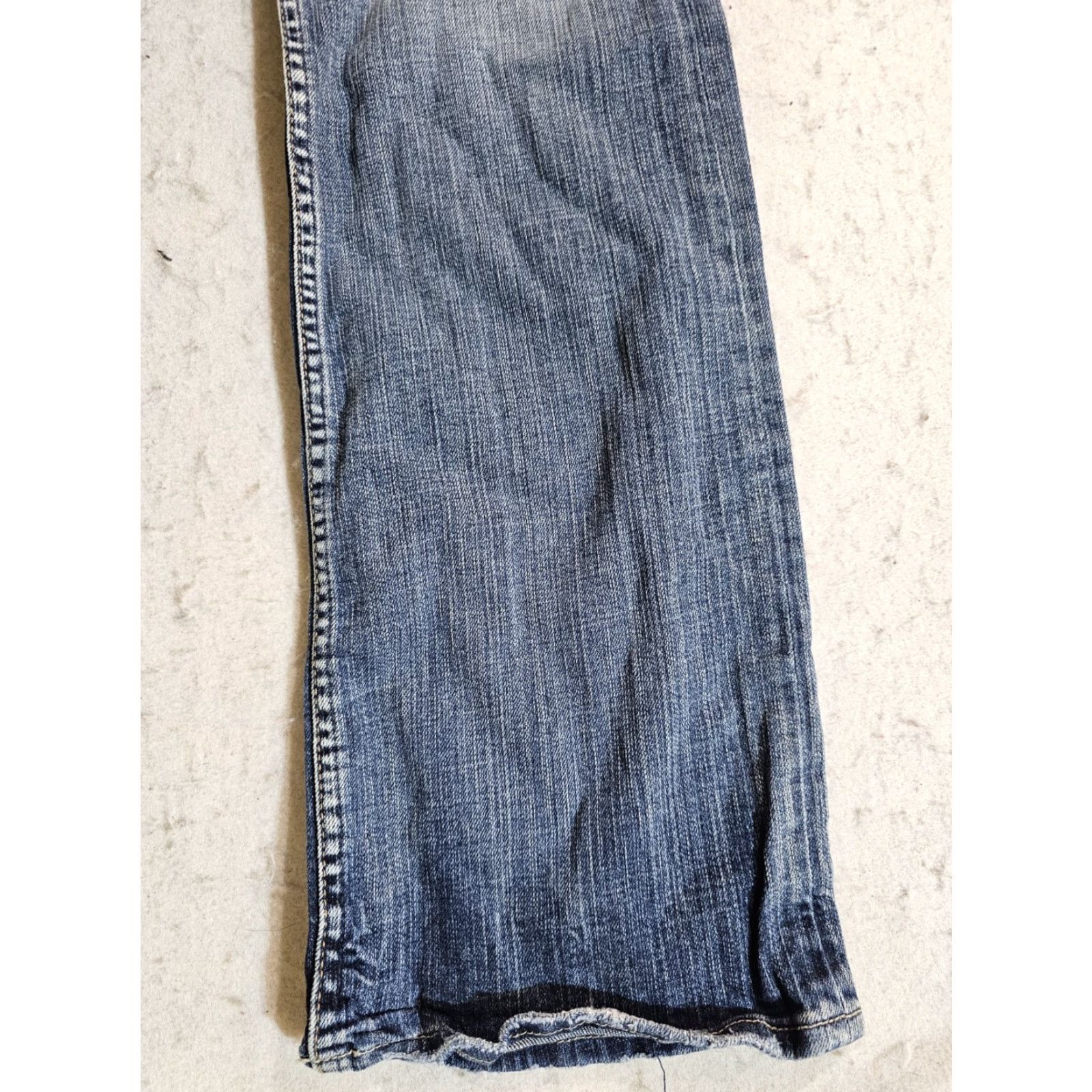 Silver Jeans Co. VINTAGE Silver Jeans Blue Flare Bottom 90s Faded Denim Women's 32x34 Jeans Size 24" / US 00 / IT 34 - 5 Thumbnail
