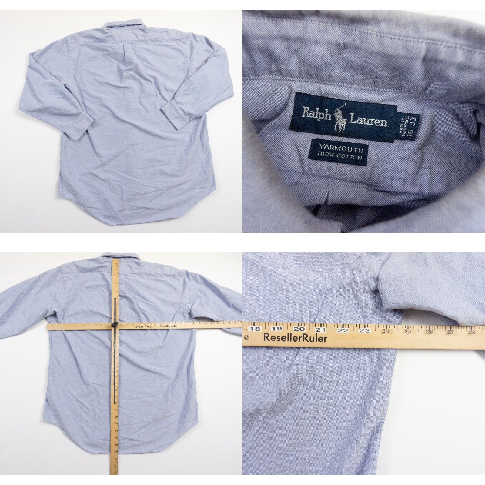 Ralph Lauren Ralph Lauren Men's Oxford Button-Up Shirt Size 16 Blue Long Sleeve Preppy Size US L / EU 52-54 / 3 - 8 Thumbnail
