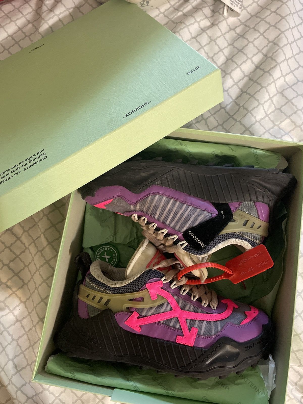 Off-White ODSY 1000 VIOLET FUSCHIA Size US 8 / IT 38 - 1 Thumbnail