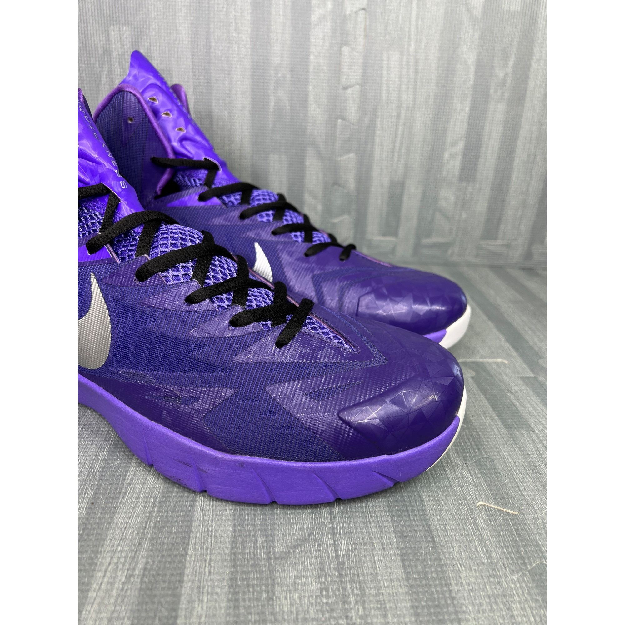 Nike Nike Lunar Hyperquickness Mens 12.5 Purple Basketball Shoes Size US 12.5 / EU 45-46 - 4 Thumbnail