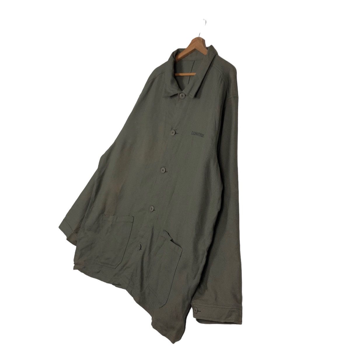 Japanese Brand 🔥Vintage Converse All Star Chore Jacket Military Design Size US L / EU 52-54 / 3 - 2 Thumbnail