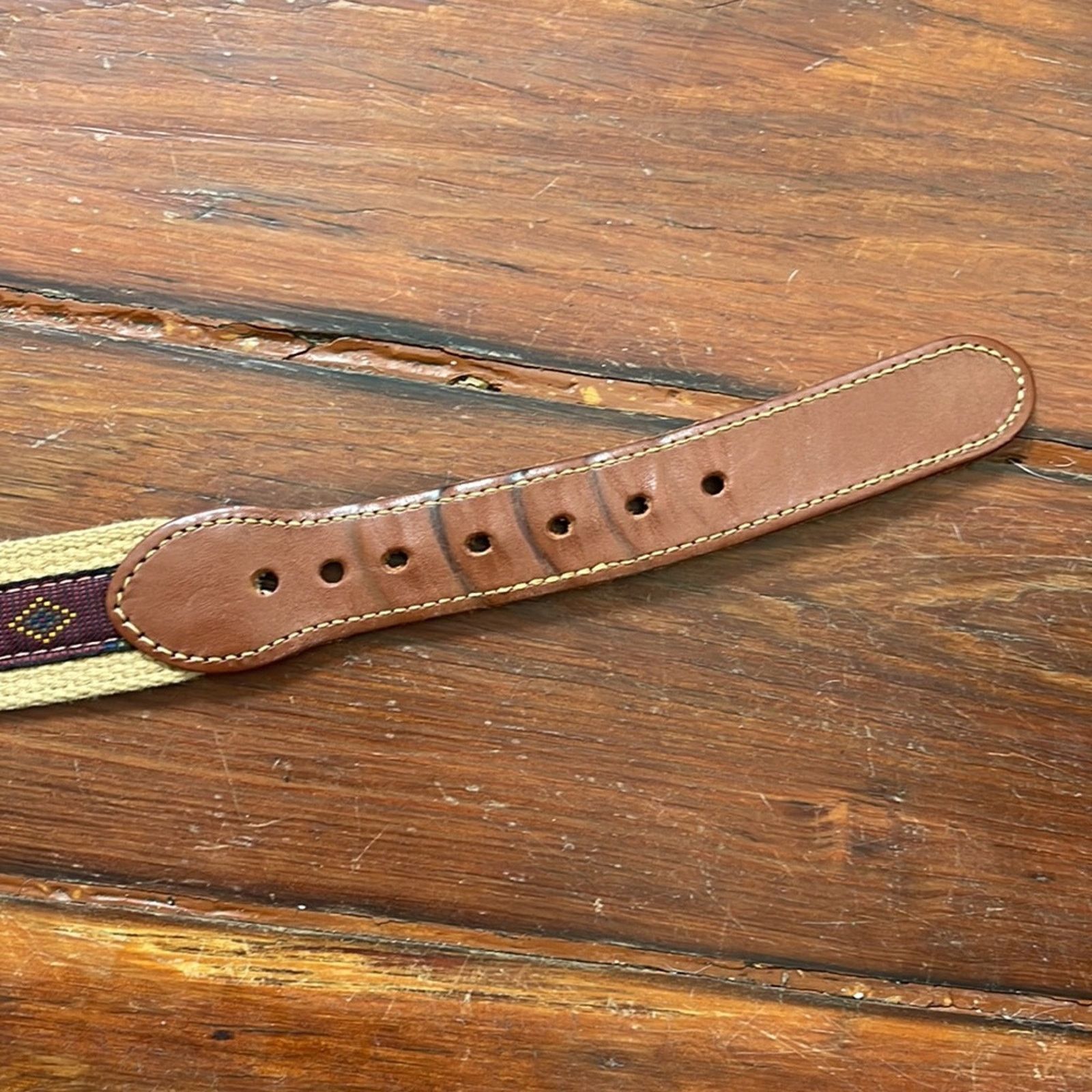 Bonobos Bonobos leather detail woven boho southwestern belt sz 42 Size 42 - 4 Thumbnail