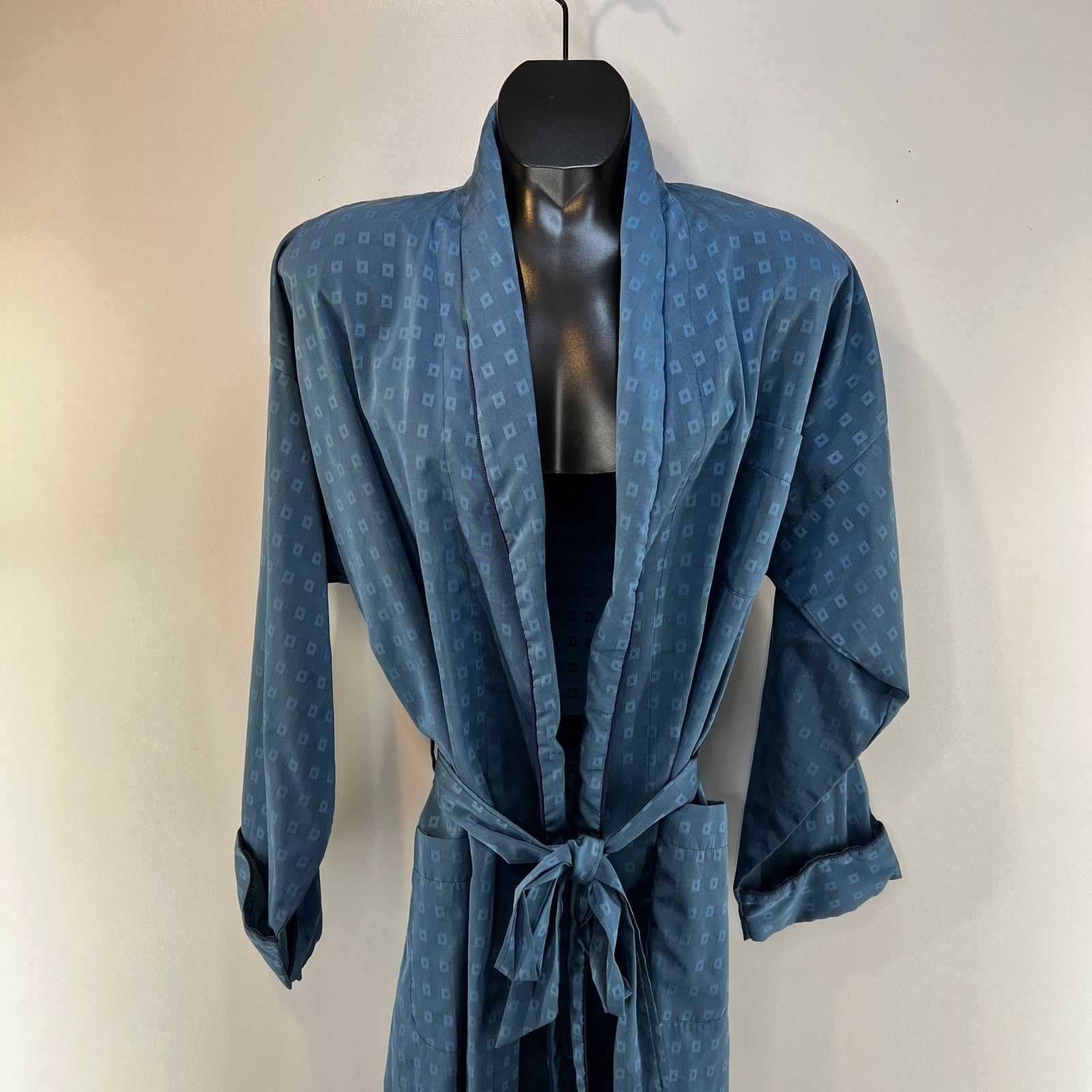 Saks Fifth Avenue × Vintage Vintage Sak Fifth Ave Robe Dressing Gown Blue Size ONE SIZE - 2 Thumbnail